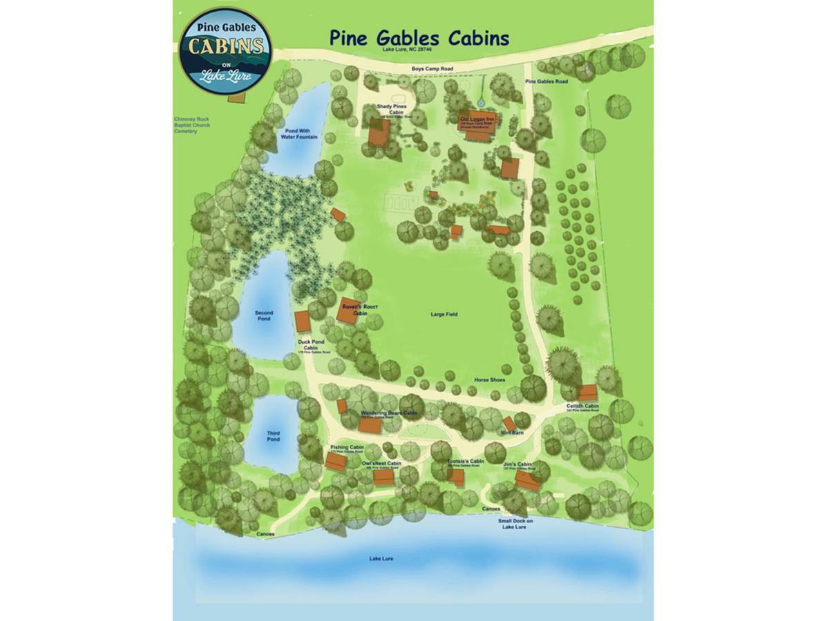Вилла Pine Gables Cabins Лейк-Лур Экстерьер фото